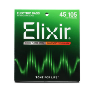 ELIXIR 14077 | Cuerdas de Bajo Eléctrico, 4 cuerdas Nanoweb 45-105