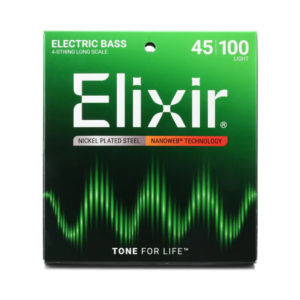 ELIXIR 14052 | Cuerdas de Bajo Eléctrico, 4 cuerdas Nanoweb 45-100