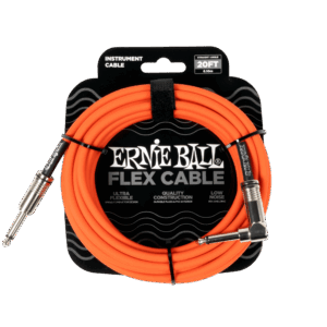 Cable de Instrumento Flex Naranja Recto/Angulado Ernie Ball 6467, 6.10m