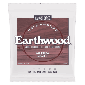 ERNIE BALL Cuerdas de Guitarra Acústica 2346 Earthwood Bell Bronce Medium Light 12-54