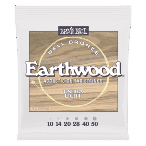 ERNIE BALL Cuerdas de Guitarra Acústica 2350 Earthwood Bell Bronce Extra Light 10-50