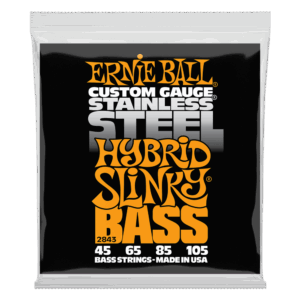 Cuerdas de Bajo Eléctrico Ernie Ball 2843 Steel Wound, 4 cuerdas 45-105
