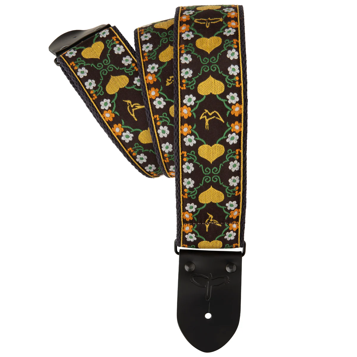 PRS Correa para Guitarra / Bajo Retro Floral - Yellow