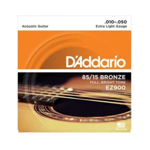 D’Addario Cuerdas de Guitarra Acústica EZ900 85/15 Bronce Extra Light 10-50
