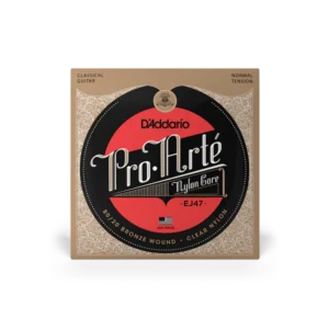 D’Addario Cuerdas de Guitarra Acústica Nylon Pro-Arté EJ47 80/20 Bronce – Tensión Normal