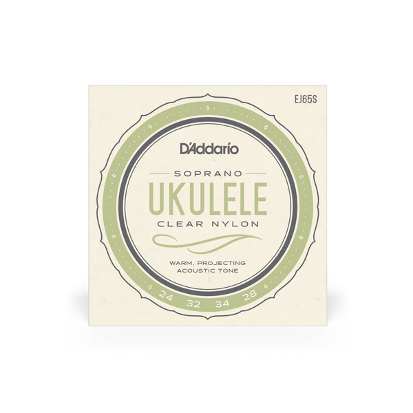 D’Addario Cuerdas de Nylon para Ukulele Soprano EJ65S - Clear