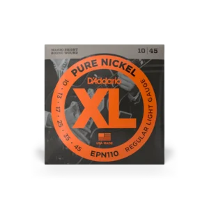 D’Addario Cuerdas de Guitarra Eléctrica EPN110 XL Pure Nickel Regular Light 10-45
