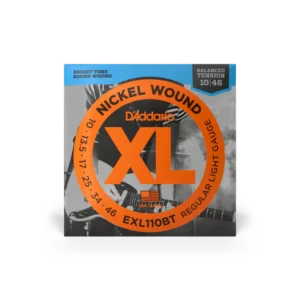 D’Addario Cuerdas de Guitarra Eléctrica EXL110BT Nickel Wound Regular Light Tensión Balanceado 10-46