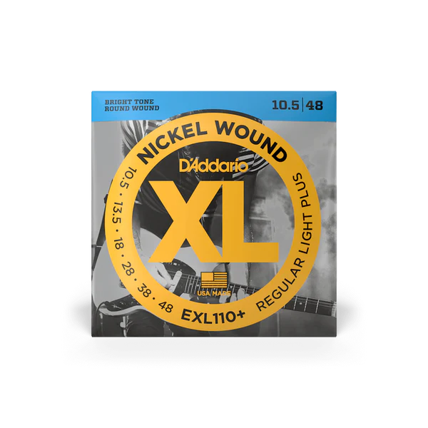D’Addario Cuerdas de Guitarra Eléctrica EXL110+ Nickel Wound Regular Light 10.5-48