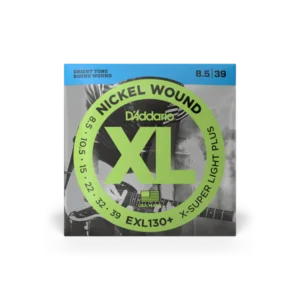 D’Addario Cuerdas de Guitarra Eléctrica EXL130+ Nickel Wound X-Super Light 8.5-39