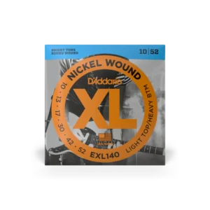 D’Addario Cuerdas de Guitarra Eléctrica EXL140 Nickel Wound Light Top/Heavy Bottom 10-52