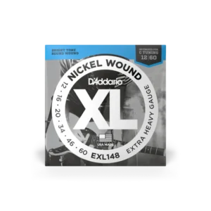 D’Addario Cuerdas de Guitarra Eléctrica EXL148 Nickel Wound Extra Heavy 12-60