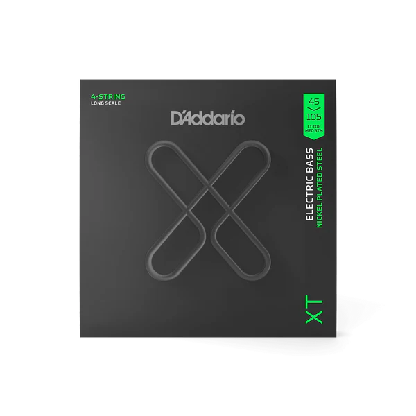 D’Addario Cuerdas de Bajo Eléctrico XTB45130 Nickel Plated Steel Regular Light Escala Larga, 5 cuerdas 45-130