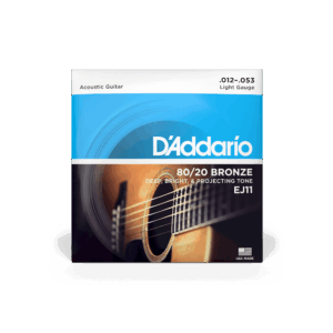 Cuerdas de Guitarra Acústica D'Addario EJ11 Bronce Light 12-53