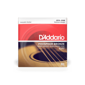 Cuerdas de Guitarra Acústica D'Addario EJ17 Fósforo Bronce Medium 13-56