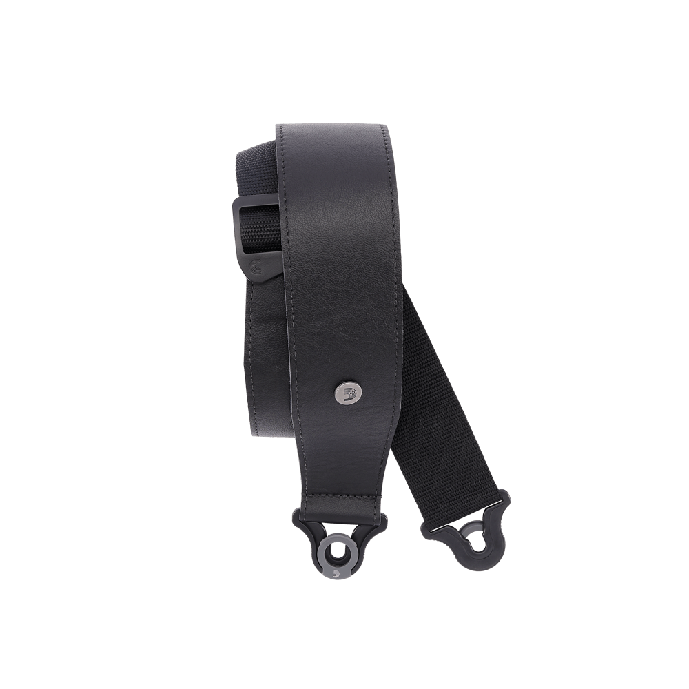 D’Addario Correa de Cuero para Guitarra / Bajo 25BAL00 2.5''– Negro