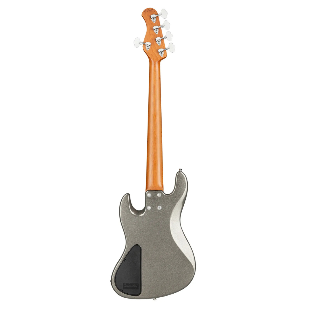 SADOWSKY MetroExpress 21-Fret Vintage J/J Bass Maple Fingerboard - Silver Metallic High Polish - Imagen 2