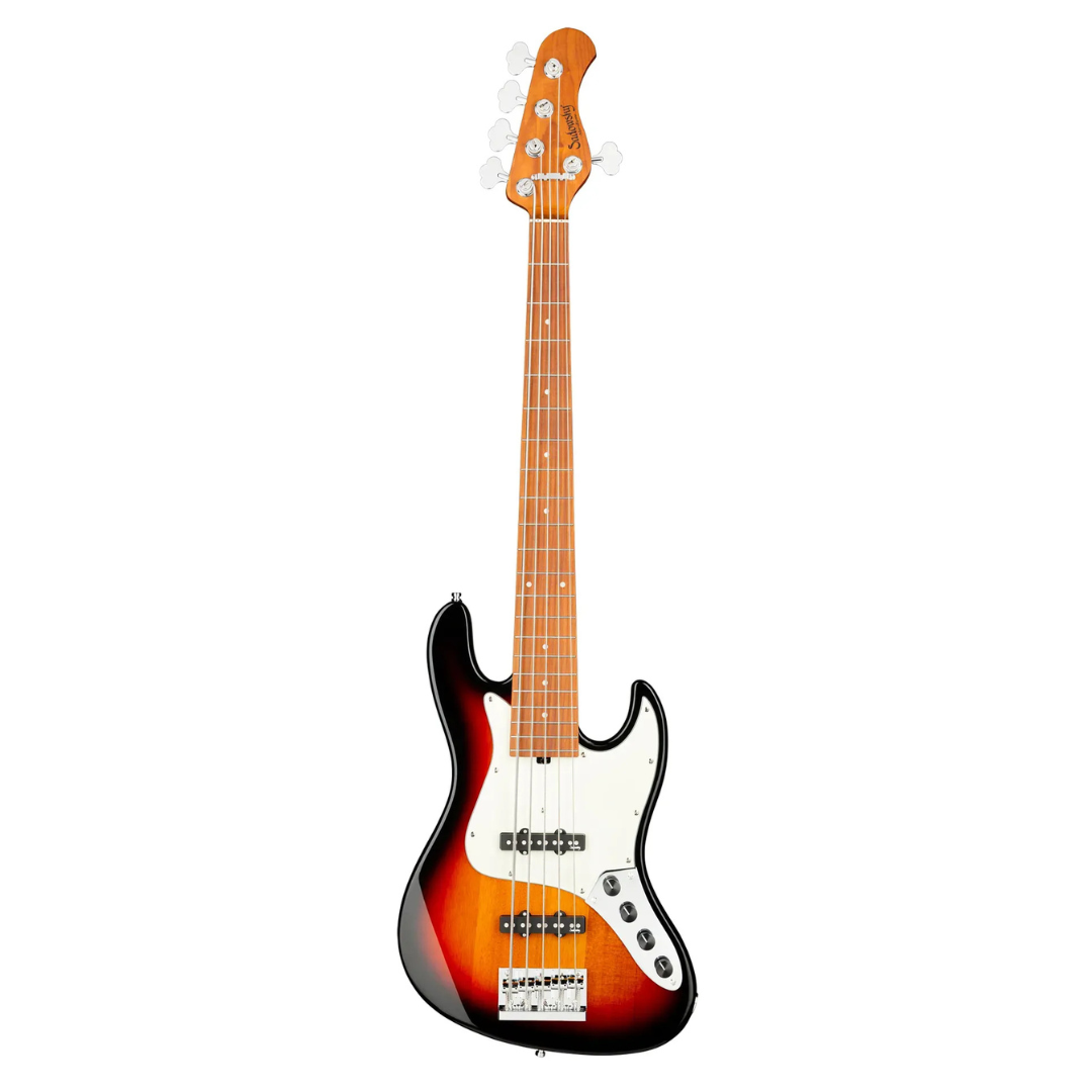 SADOWSKY MetroExpress 21-Fret Vintage J/J Bass Maple Fingerboard - Tobacco Sunburst Transparent High Polish