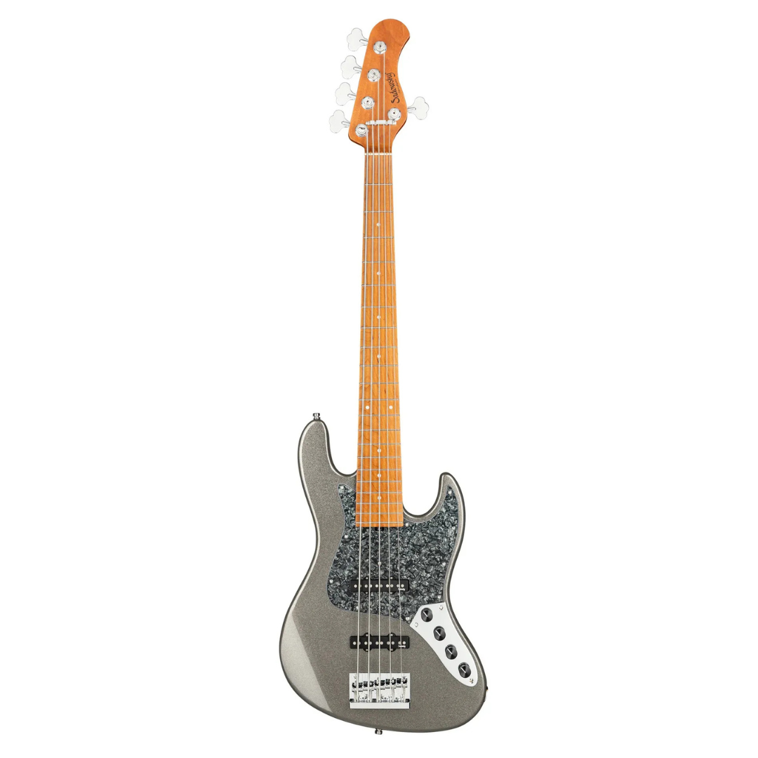 SADOWSKY MetroExpress 21-Fret Vintage J/J Bass Maple Fingerboard - Silver Metallic High Polish