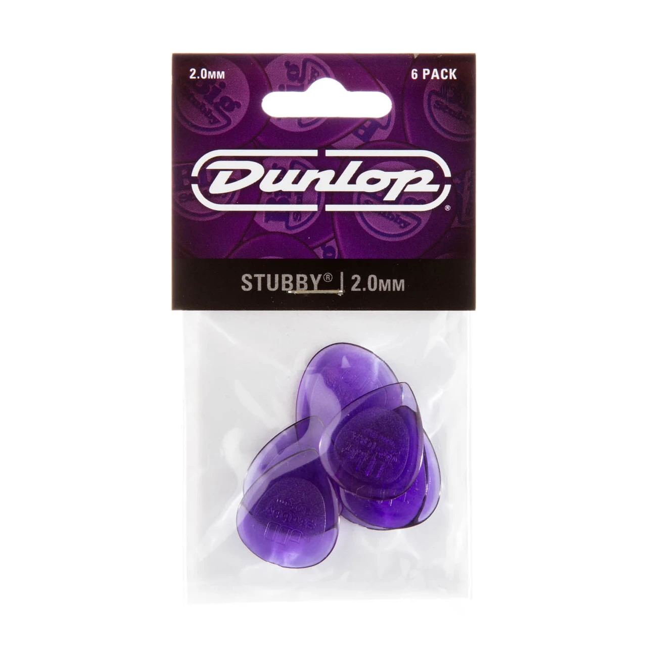 DUNLOP Picks Stubby 2.0mm – Pack 6und (474P2.0) - Imagen 2